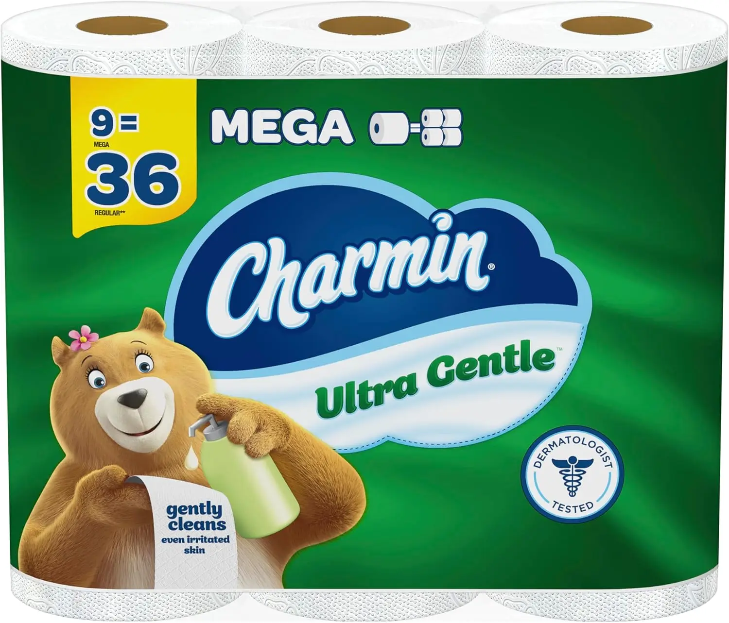 

Ультрамягкая туалетная бумага, 9 мегарулонов, 231 лист в рулоне - мягкая и прочная для ежедневного комфорта