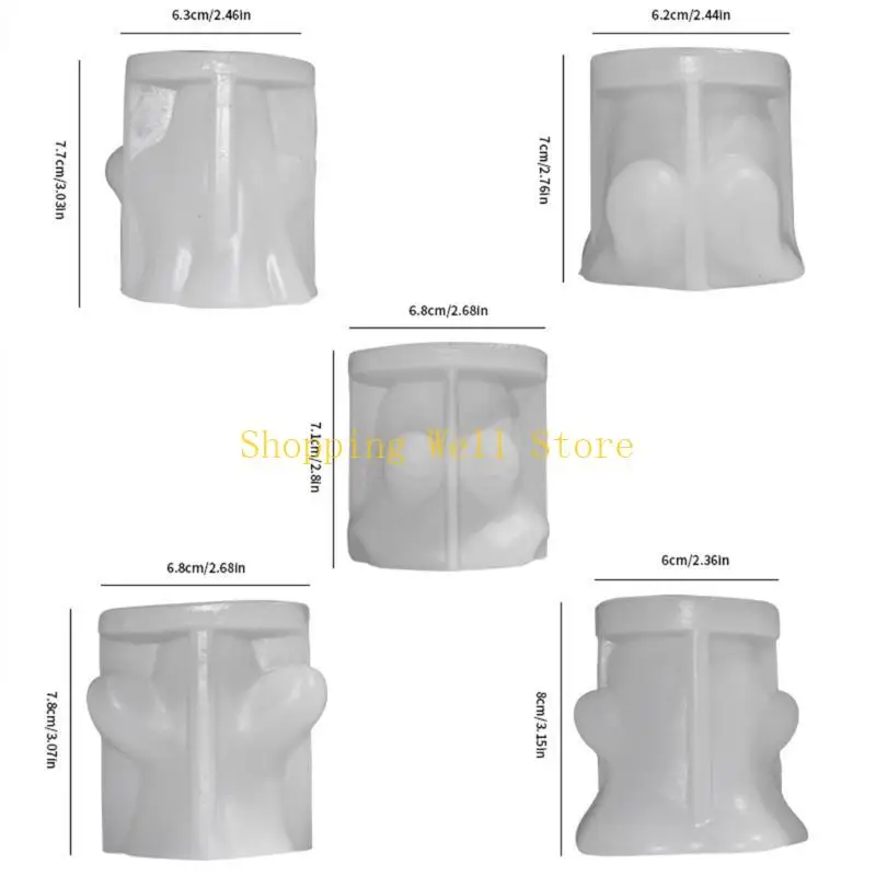 KX4B Halloween Spirits Silicone Khuôn DIY DIY RESIN RESIN FIL