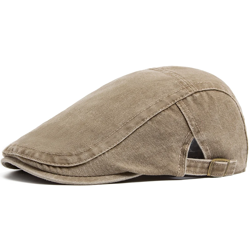Nieuwe Vintage Katoenen Baret Mannen Vrouwen Mode Platte Vizier Cap Casual Herfst Baretten Retro Krantenverkoper Hoed Zomer Unisex Verstelbaar