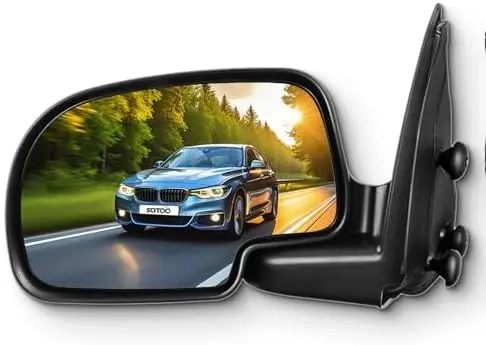 

SCITOO Left Side Mirror for 2003-2007 Chevy Silverado GMC Sierra 1500 Black