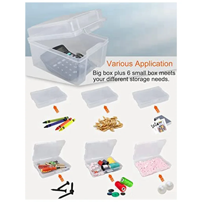 

ABHG-4X6 Photo Storage Box Pictures Organizers Case Seed Storage Organizer Craft Storage Box