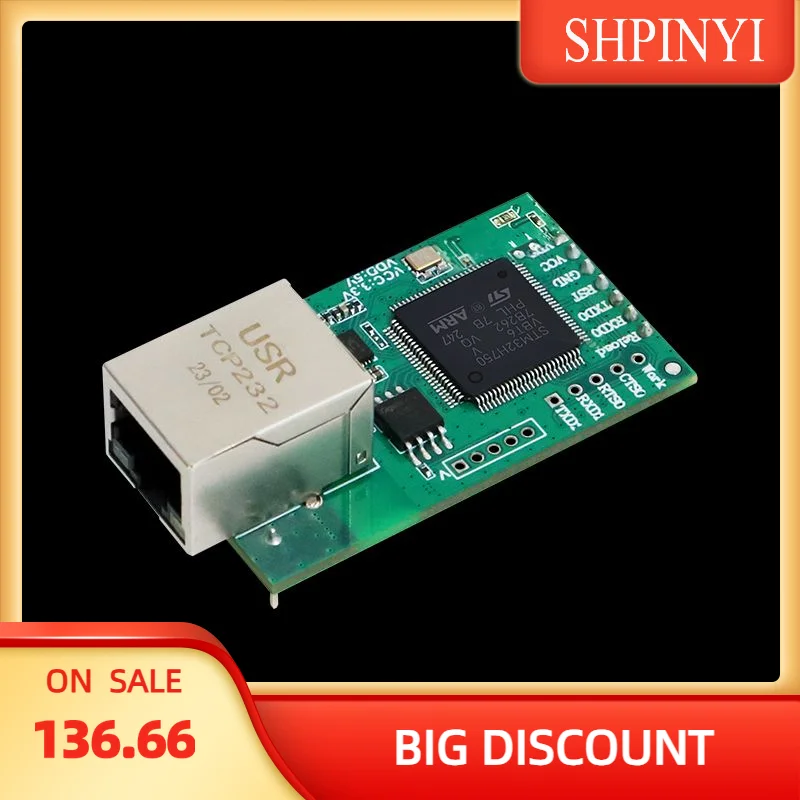 USR-TCP232-E2 Serial UART TTL to LAN Ethernet Module Support Smart Virtual COM