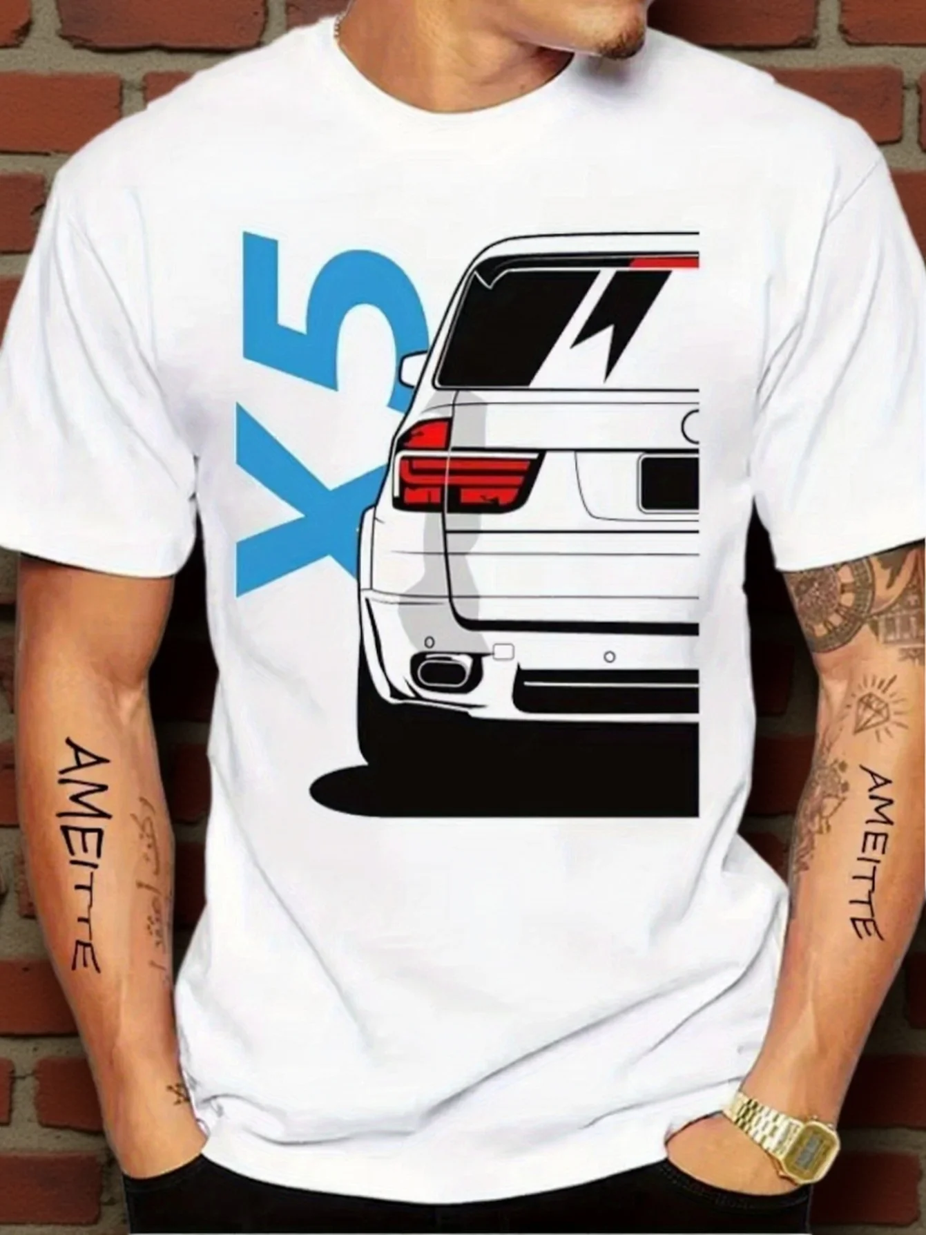 Introducing The New Classic X5 German T-Shirt for Men,Featuring Short Sleeves And Designed for All Seasons