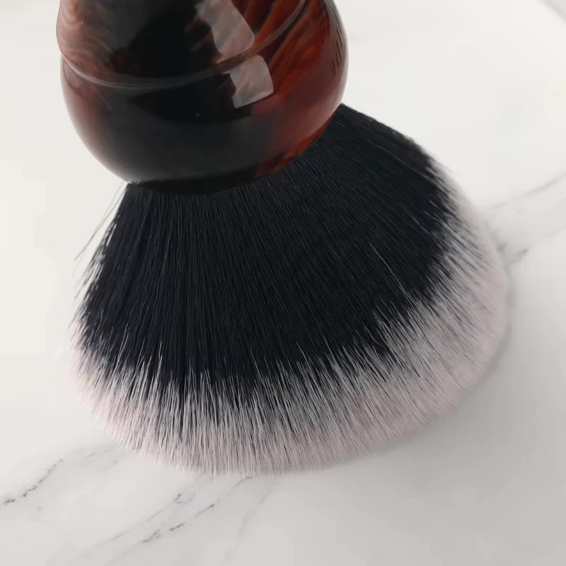 Yaqi 28 مللي متر سهرة الاصطناعية عقدة الرجال فرشاة الحلاقة للرجال مريحة المتانة مريح الراتنج مقبض لفرشاة الحلاقة الرطبة #5