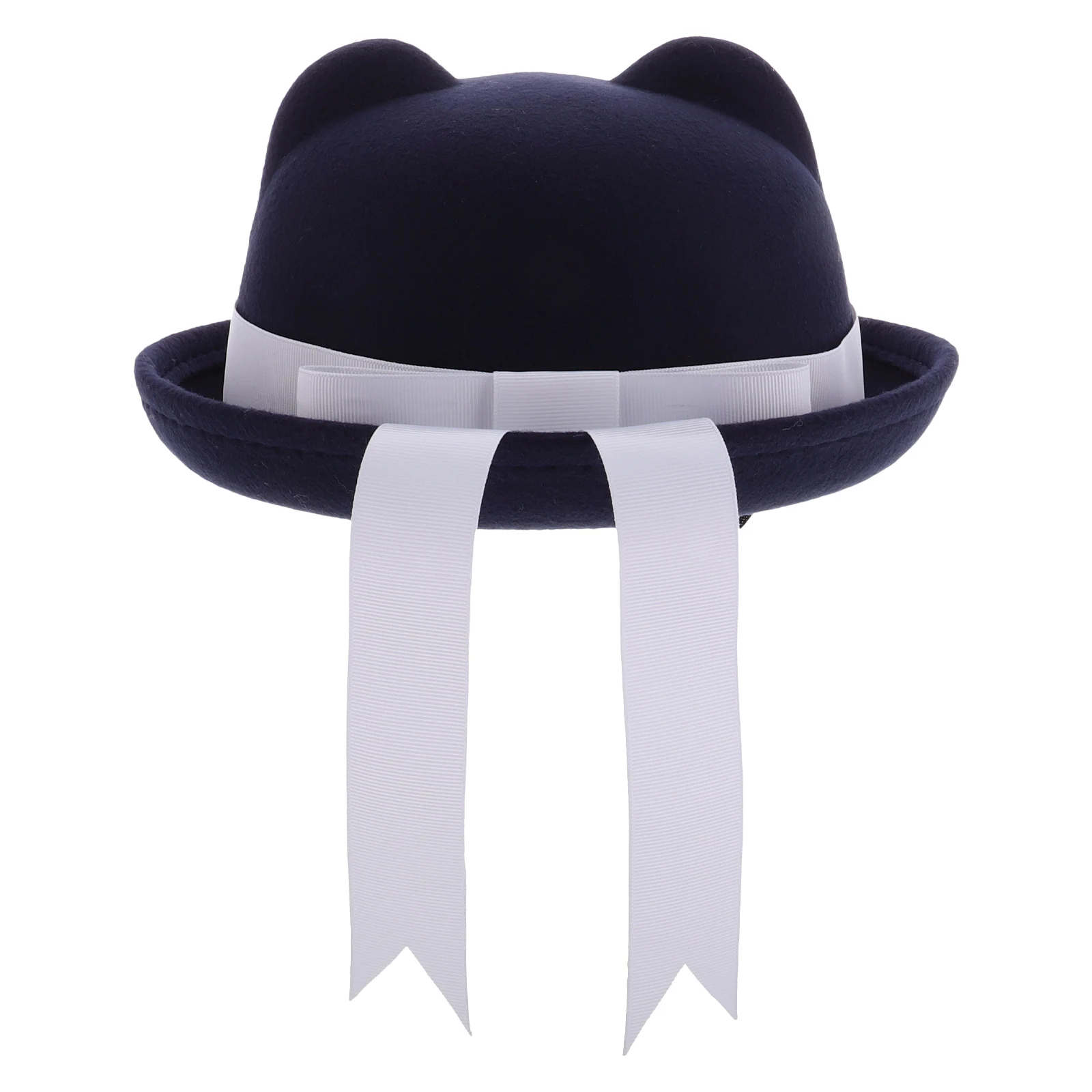 

Милый берет с кошачьими ушками, шерстяной фетр, регулируемая лента, клетчатый бант, школьный костюм, вечерние женские топы, теплый, элегантный, игривый, модный