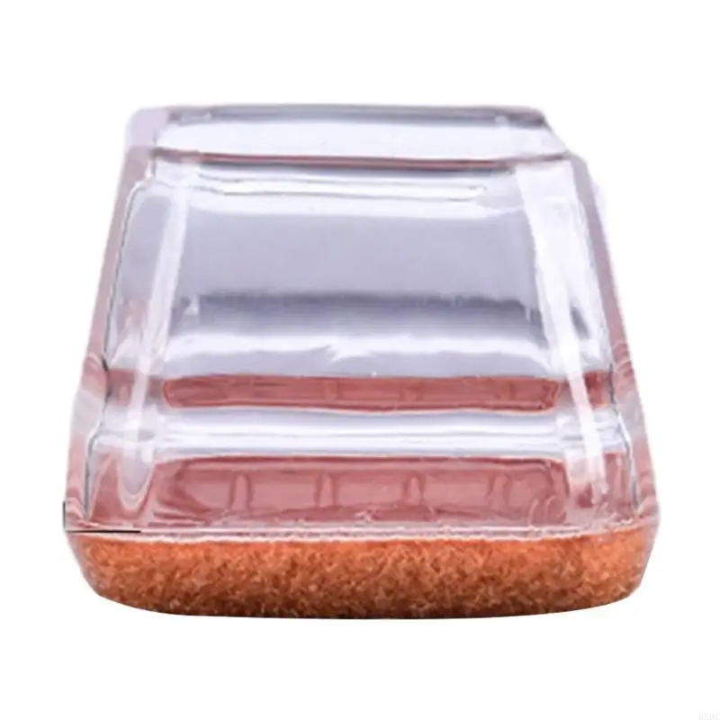 Protezione per le gambe della sedia HX6C Coprigambe per mobili trasparente aggiornato Copri cappuccio in silicone