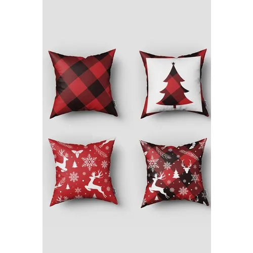 Tiny Baby Concept Double Sided New Year Decorative 4 Pcs Pillow decorate Case Kit Model No:3