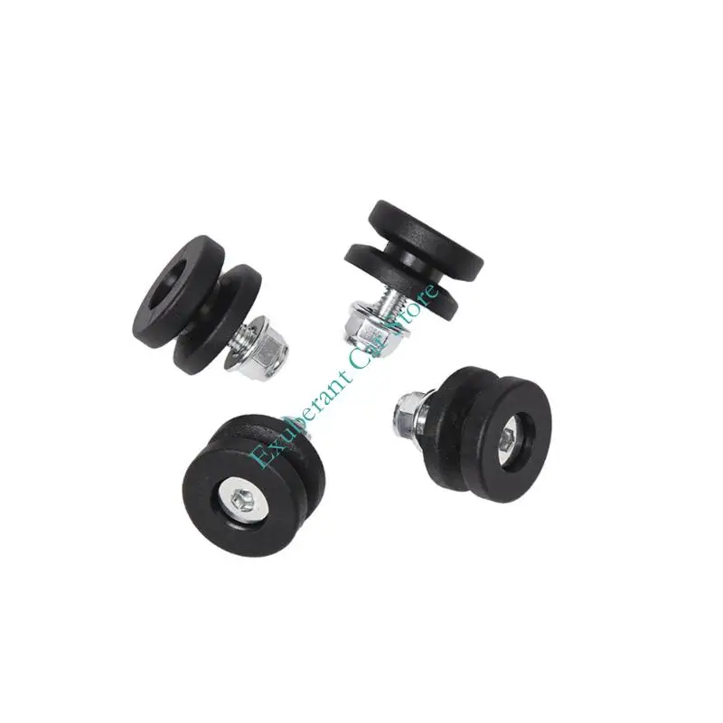 H3CE 4Pcs Universal Rubber Grommets for Various Motorcycle Electric Bike Models Quick Release Antislip Surfaces