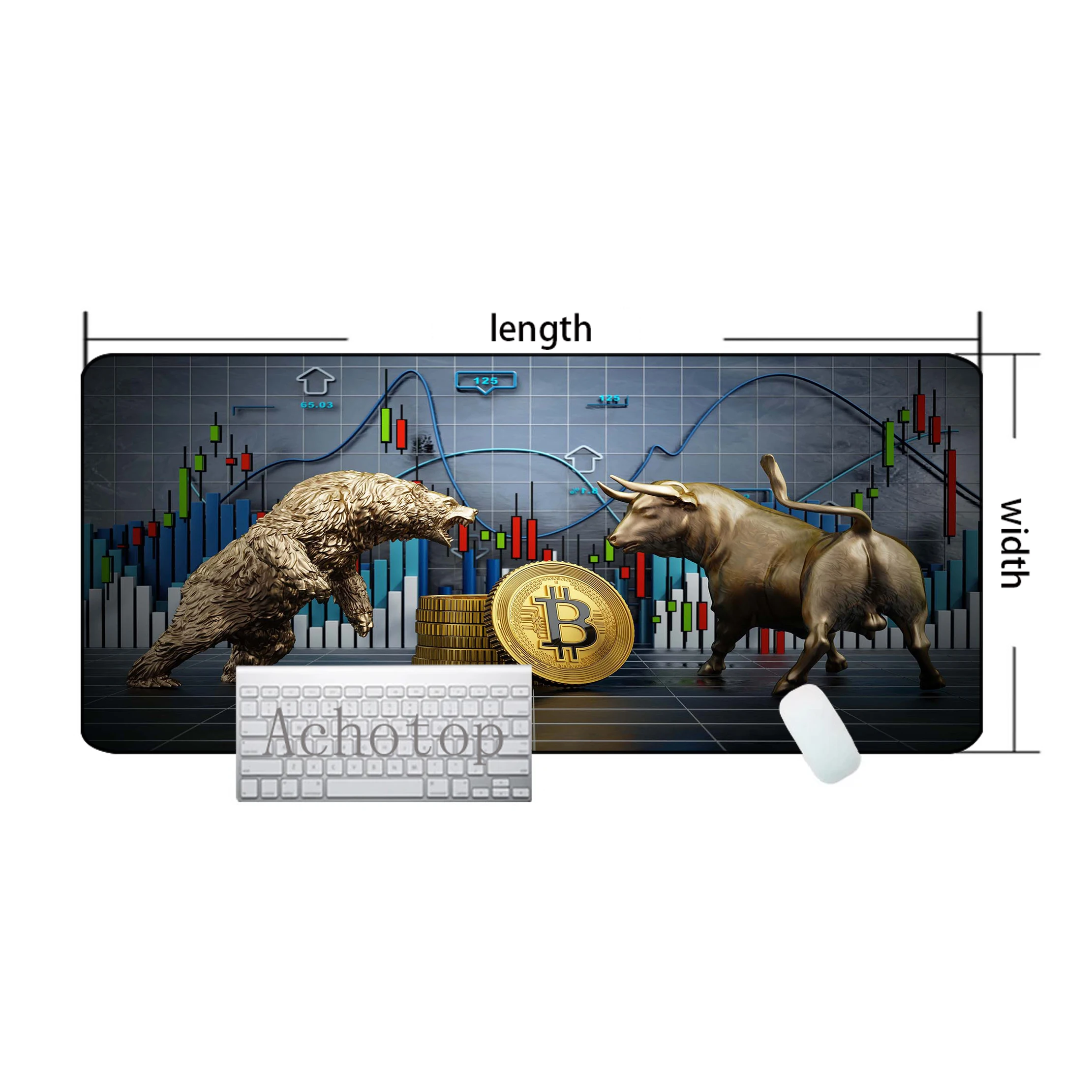 Stock Market Chart Pattern Extended Mouse Pad Office Mousepad Speed Keyboard Pads 100x50cm Table Carpet Computer Gamer Desk Mat