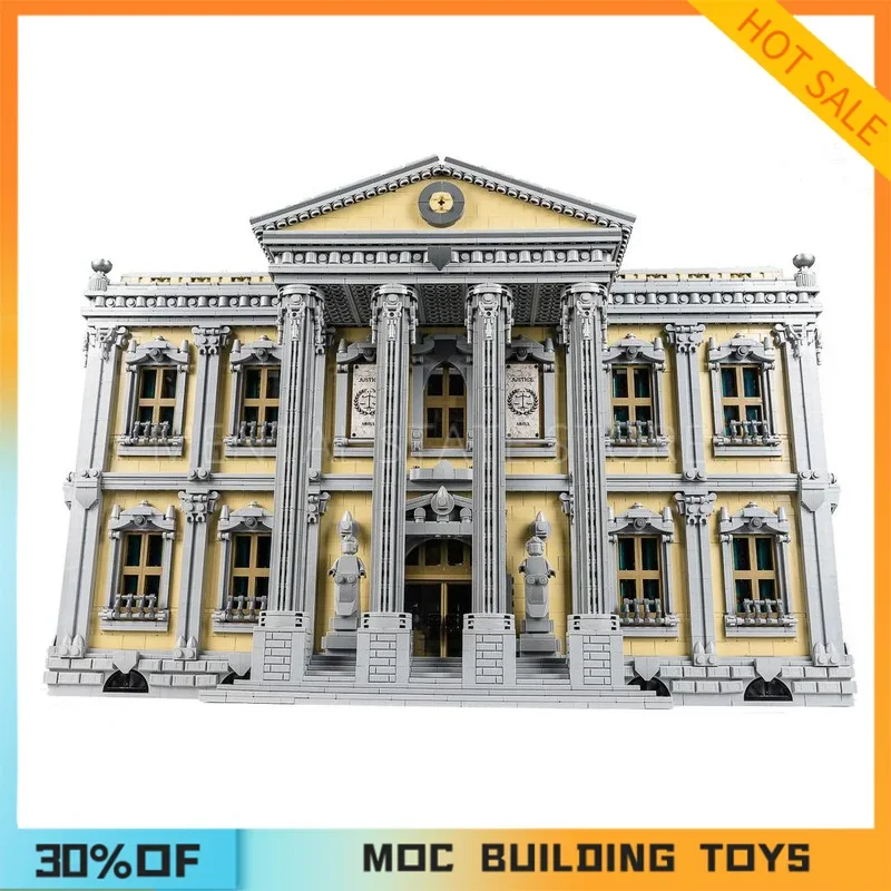 NEW13861PCS Customized MOC Court House Building Blocks Technology Bricks DIY Creative Assembly Education Toys Holiday Gift