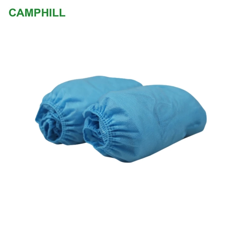 Disposable non-woven shoes cover Dust-free workshops electronic factories Dustproof anti slip Household blue shoes cover