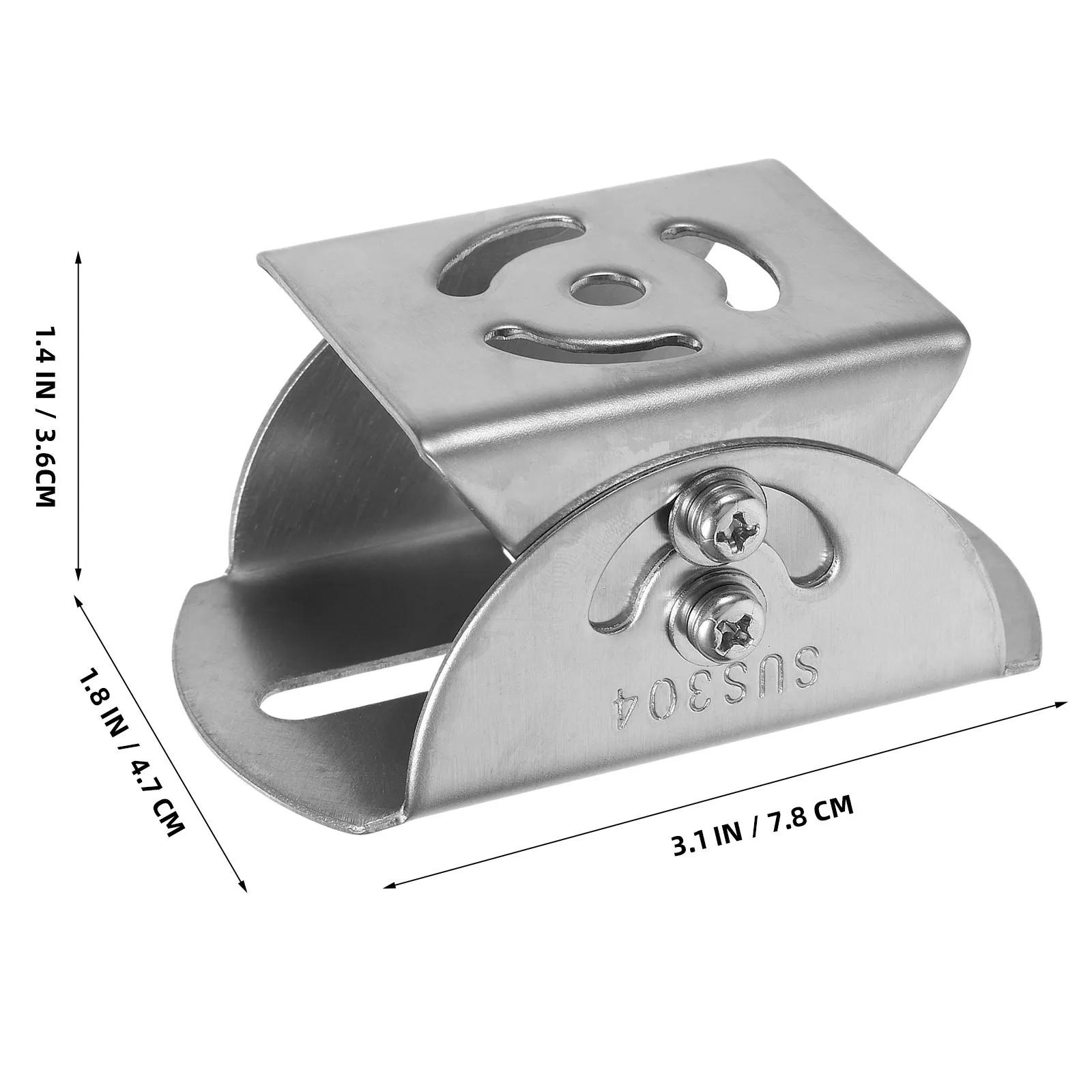 1Pcs Stainless Steel Duckbill Universal Joint Bracket Security Camera Mount Adjustable 360 Degree Monitor Stand Indoor Use