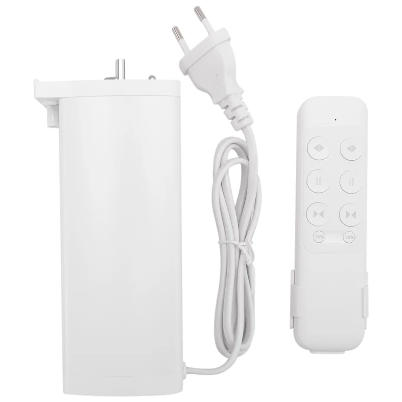 

Stylish-Tuya Zigbee Smart Electric Curtain Motor With 2 Channel Remote Intelligent Shutter Motor For Alexa EU Plug
