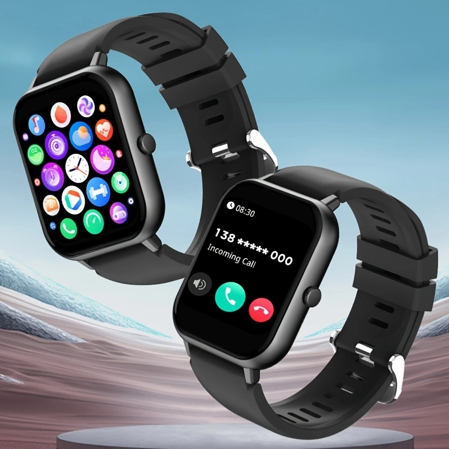 

Smart Watch For Men/Women, Full Fitness Tracker with Multiple Sport Modes, Pedometer, Distance, Calories - Android/IOS Compatibl