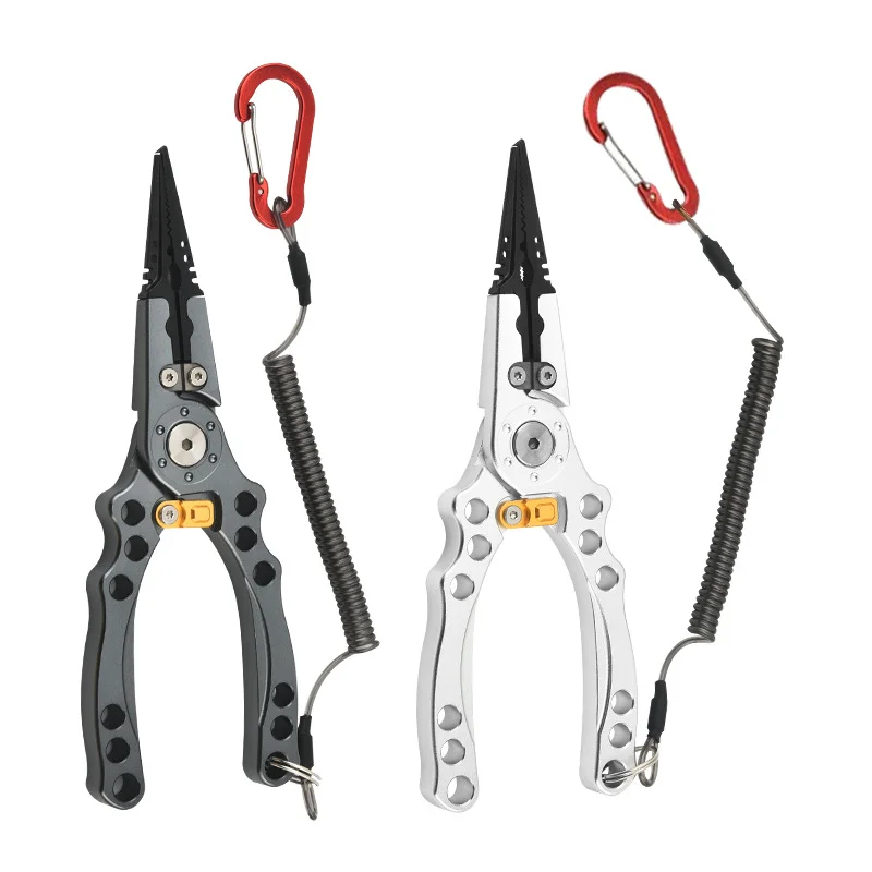 NUNATAK NEW Metal Blue Pliers Grey Pliers Extended Sharp Scissors Stainless Steel Fishing Red Pliers