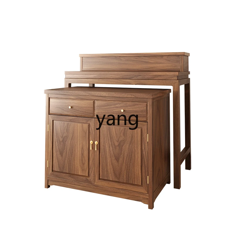 

LH solid wood table incense case household Buddhist hall new Chinese simple table black walnut altar cabinet