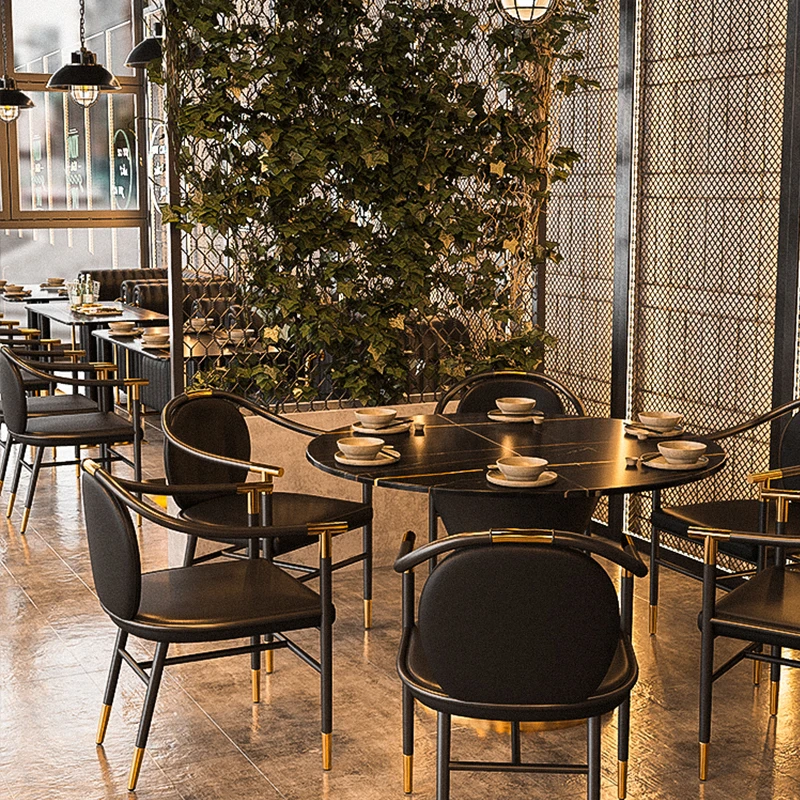 Custom.High الجودة مجموعة اثاث تجاري ستيك مطعم مخصص أريكة جلدية كشك دائم سهلة التنظيف طاولة طعام و