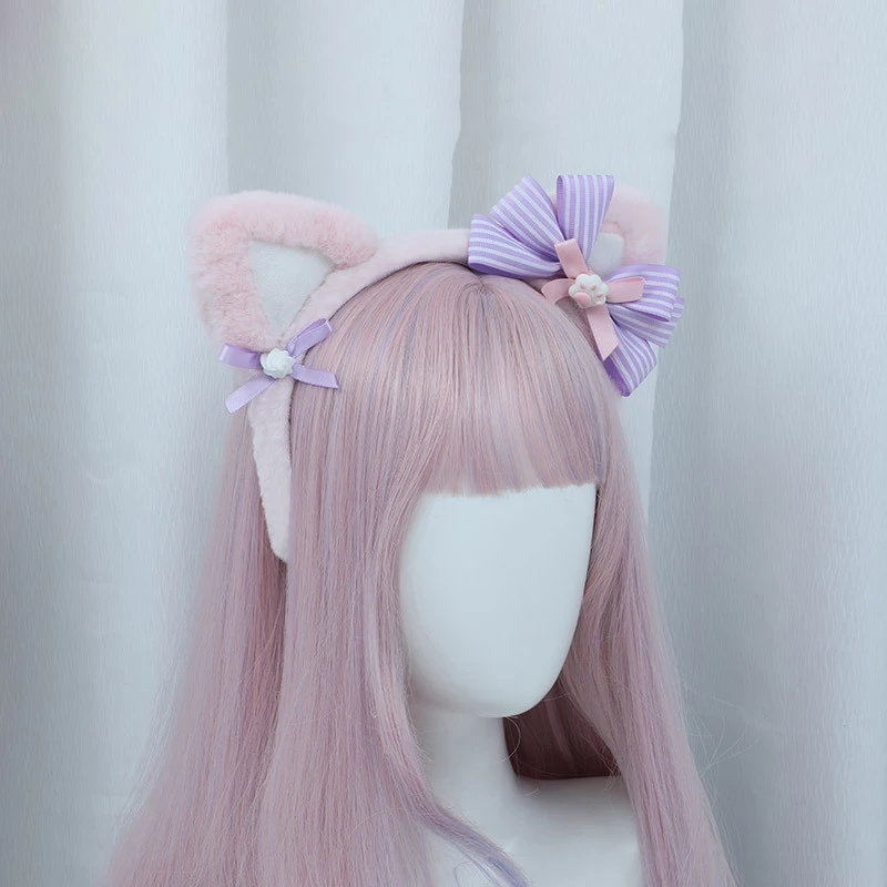 Lolta Kawaii Anime Schafe Ohr Heabbands Cosplay Cartoon Katze Halloween Party Kostüme Haar Plüsch Zubehör Mädchen Kopfbedeckung Geschenke – Detail 5