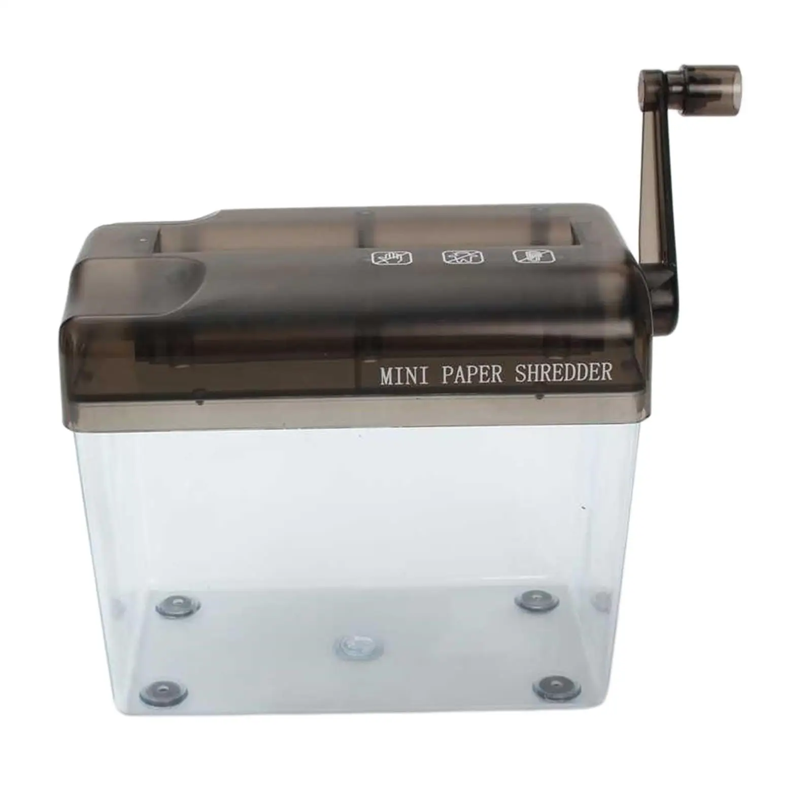 Hand Crank Manual Paper Shredder for Family Office Use Compact Desktop Document Destroyer with Letter Opener and Tray