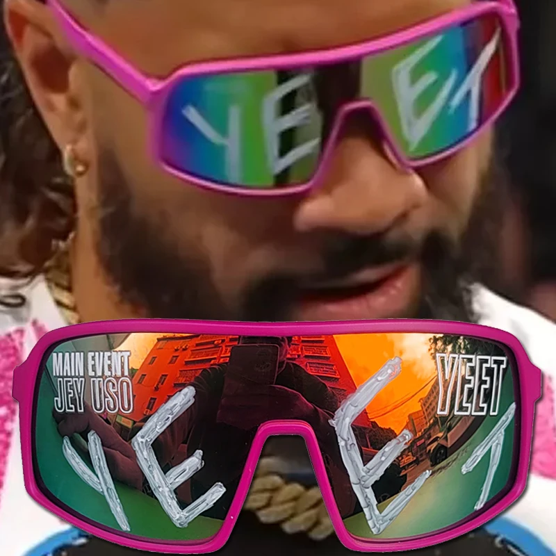 Jey Uso YEET Sports Shades For Adults Bloodline Wrestling Fan Gear Rare Colors Athletic Sunglasses Men Women