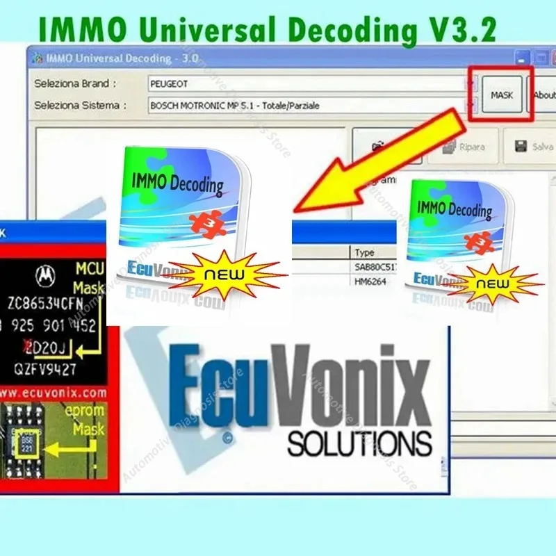 2026 Hot Selling newset EcuVonix 3.2 IMMO Universal Decoding V3.2 Remove IMMO Off with Keygen Unlimited Crack  Send link