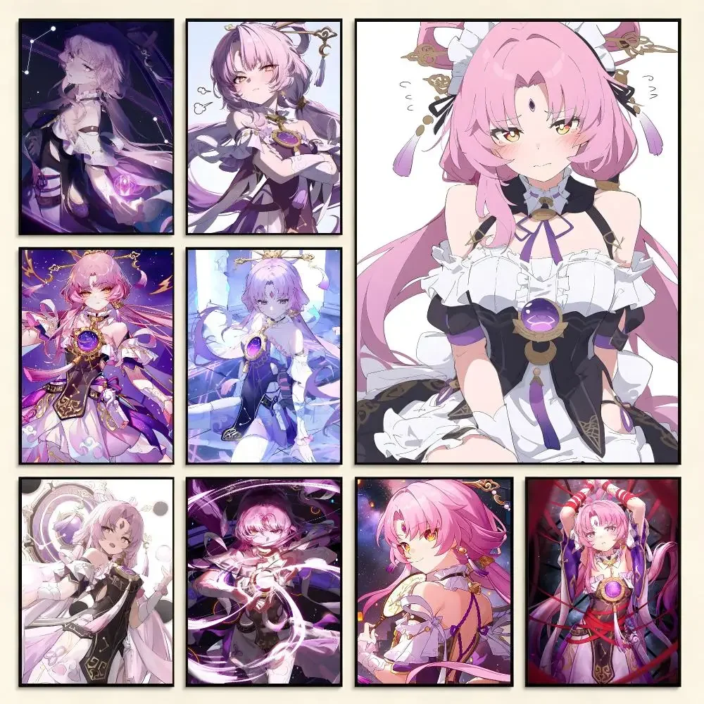 Game Character Honkai Star Rail Fu Xuan Poster Digital Solvent Print Waterproof  Fade-Resistant Wall Art Room Decor Gift