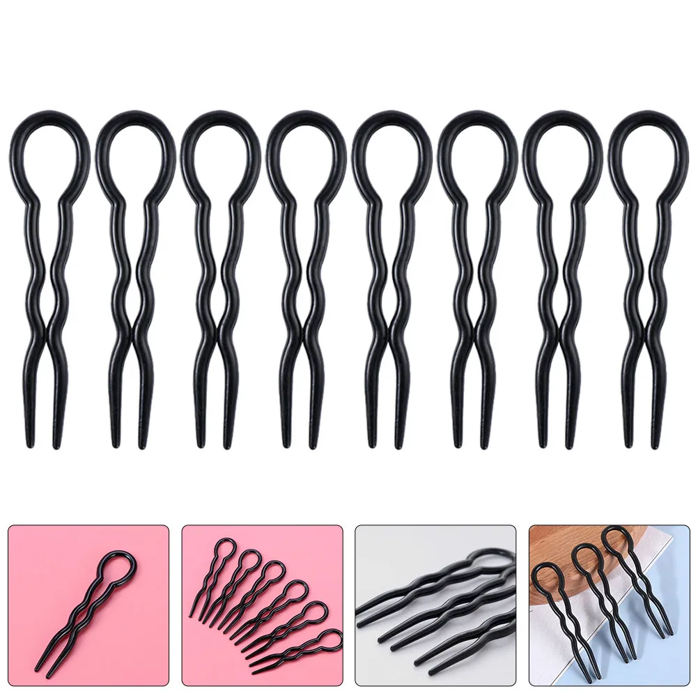 

24Pcs U Shaped Hair Forks French Hair Sticks Lightweight Hairpins for Women Buns Hairpin U Shape Hairpin
