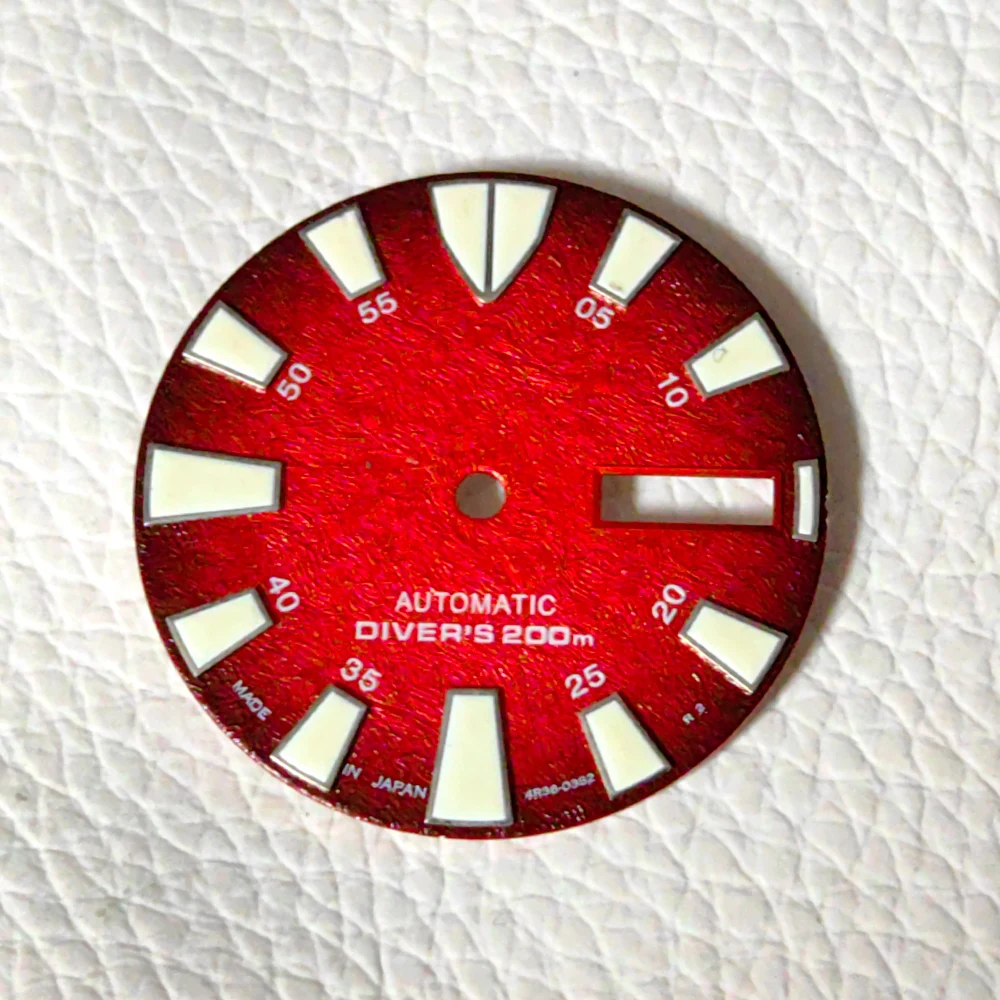 Customized Luminous Dial 28.5mm Watch Dial Fit For NH35 NH36 Movement SKX007 6105 Turtle Samurai Case Watch Face