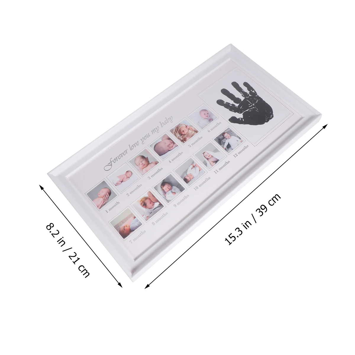 

Creative Baby Set 12 Durable Newborn Month Infant Picture Baby Photo Growth Record Photo Frame Frame Keepsake Gift