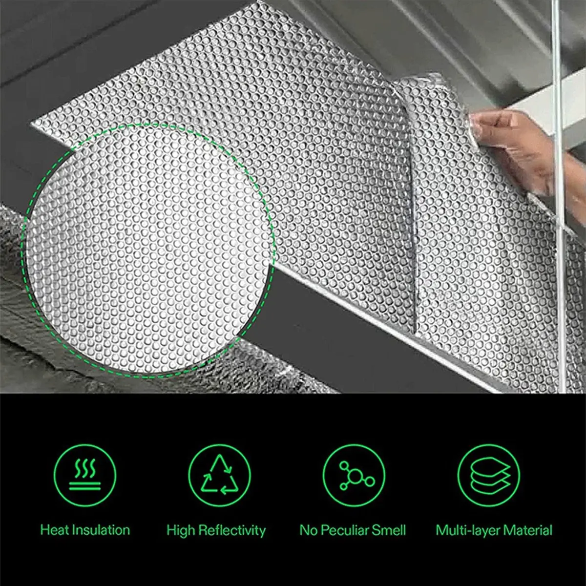OK Reflective Wrap Insulation Bubble Film Reflects Ultraviolet Rays and Heat Film for Require A Vapor Barrier