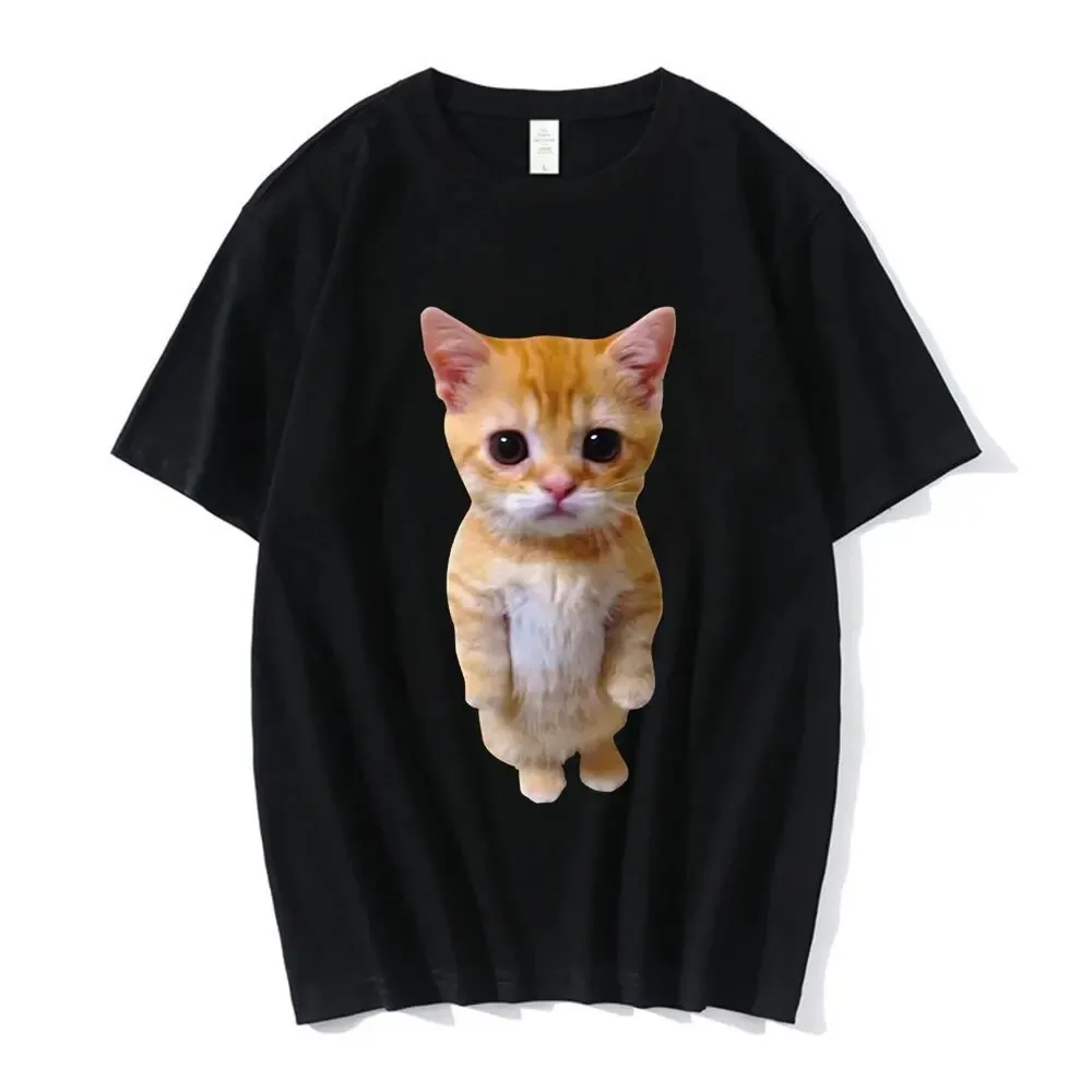 

Tshirts El Gato Meme Sad Crying Cat Munchkin Kitty Meme Trendy Graphic TshirtTshirt Mens Short-sleeved Wome Top