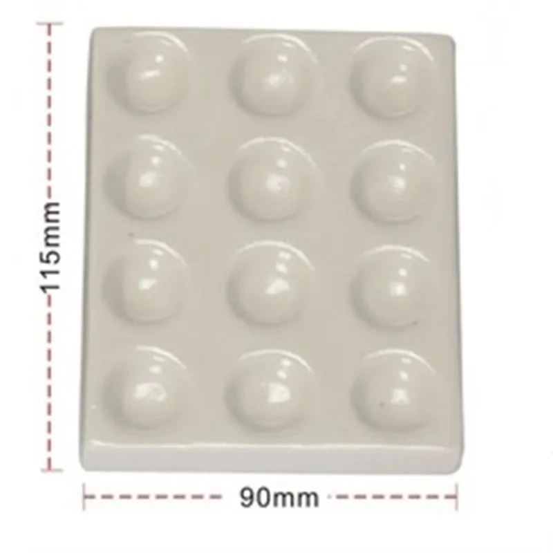 White 2/6/12 Holes Laboratory Porcelain Spotting Tile Reaction Plate Apothecary black
