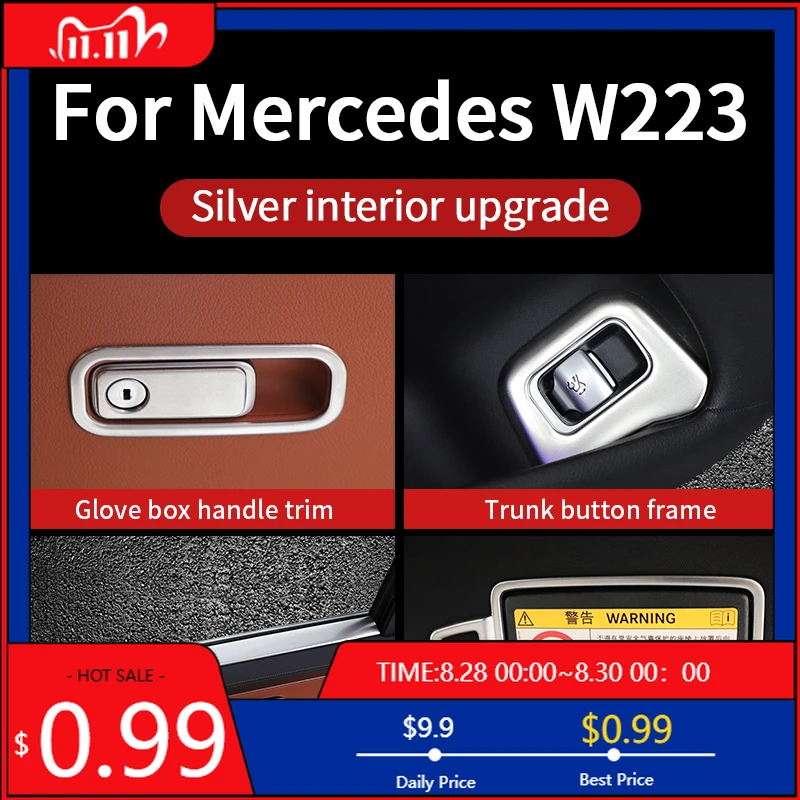 

Наклейки на интерьер, внутренняя отделка для Mercedes w223 S series class 2021 ~ 2024, крышки центра управления, отделка чашки S400 S450 S550 amg sup