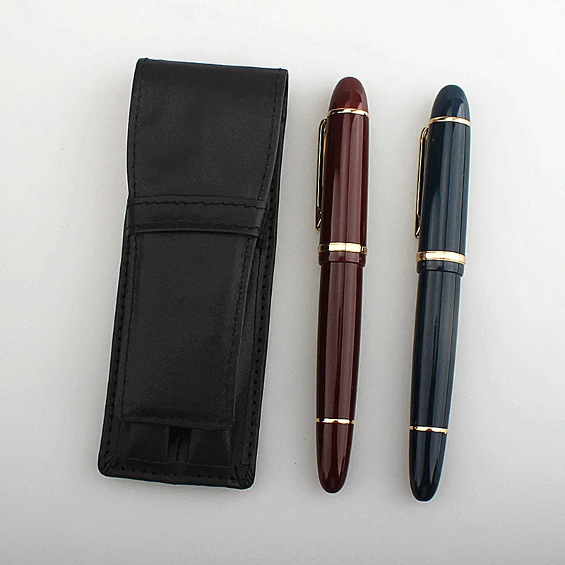 PU Leather Fountain Pen Cases Cover,Handmade Pencil Bag, Ballpoint Pen, Office School Students Supplies Pen Bags