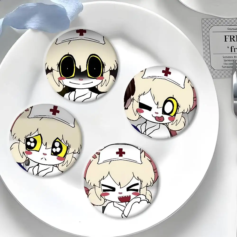 الرهيب ماوس L-لورنا-لطيف المينا شارة الإبداعية صفيح دبابيس مضحك شارة بروش معدني لحقيبة الملابس قبعة ديكور مجوهرات هدايا