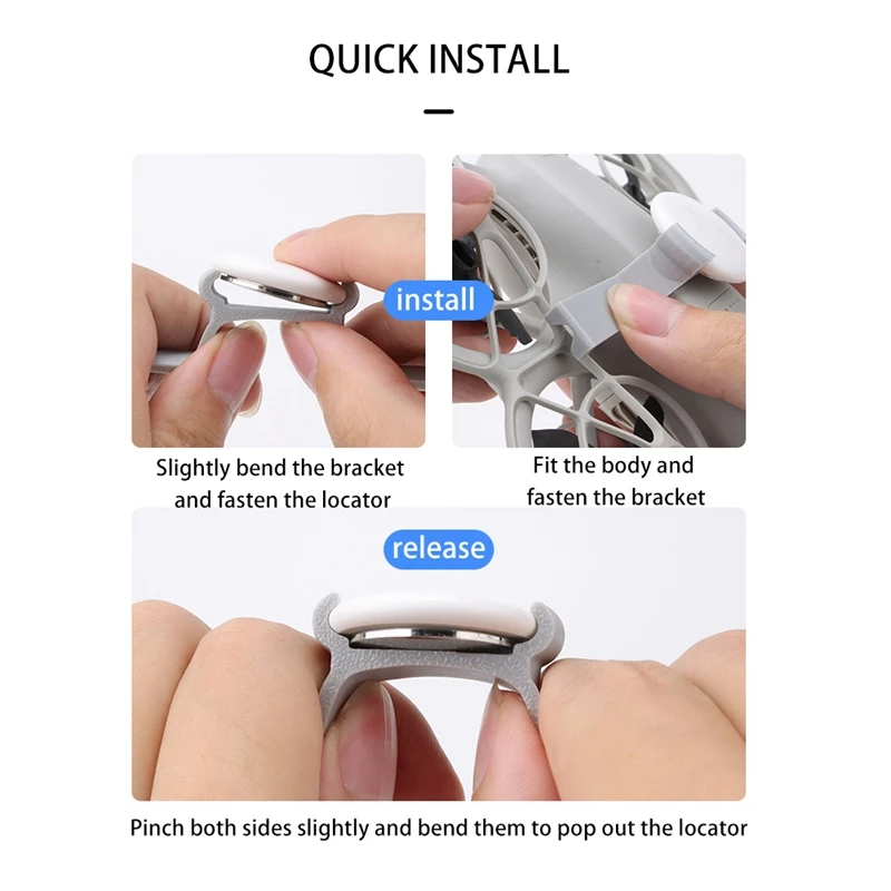 الأفضل لـ DJI NEO Drone قوس لتثبيت موضع Airtag مكافحة فقدان محدد كتيفة ثابتة ملحق