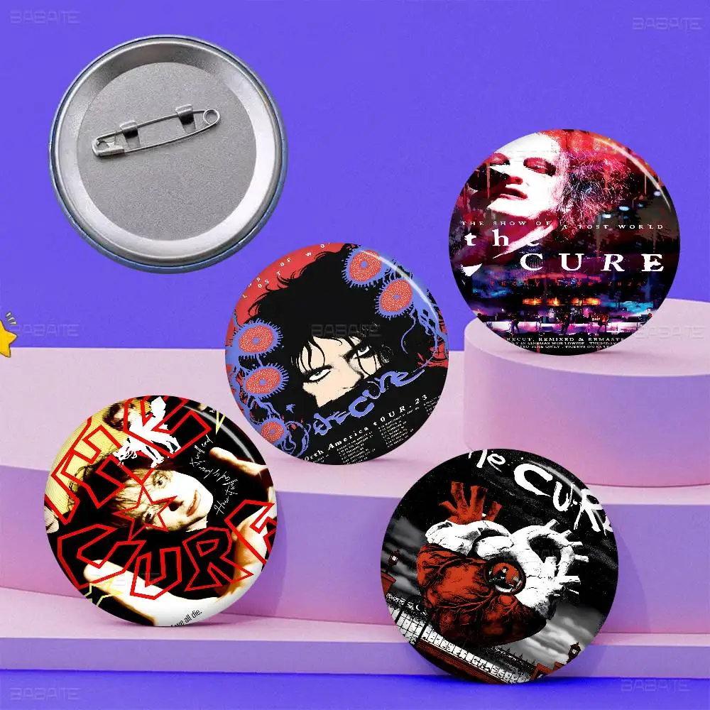 The Cure Photo Brooches Creative Round Badge Gifts Pins 32/44/58mm