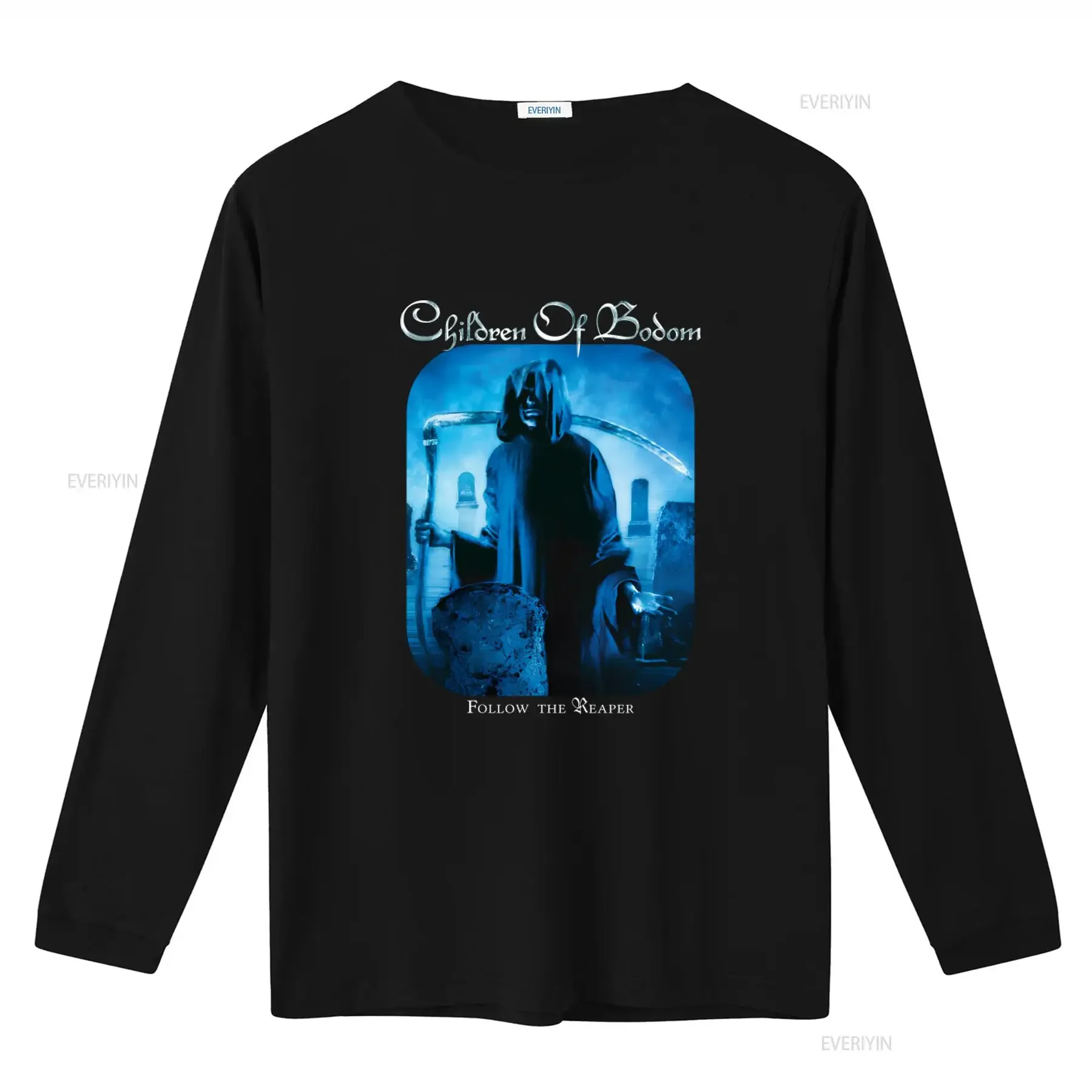 NWT Children of Bodom Follow the Reaper Melodic Death Metal Band T Shirt S 4XL vintage Washed streetwear Top For Everyday Wear