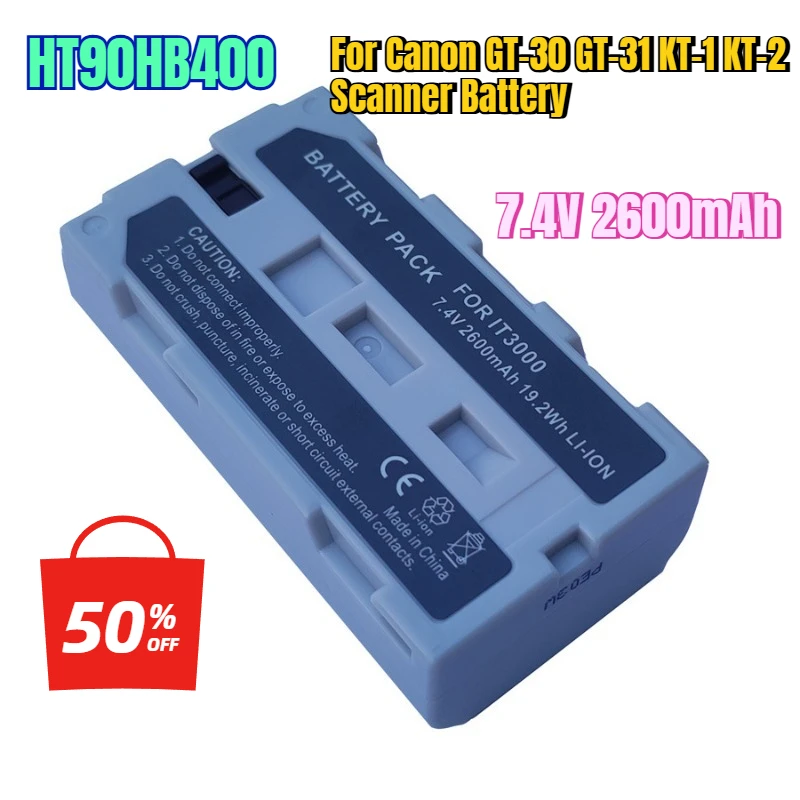 

7.4V 2600mAh HT90HB400 for Canon GT30 GT31 KT1 KT2 Scanner Battery