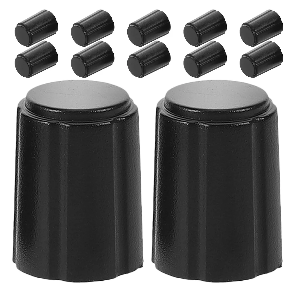 

12pcs D-Shaft Guitar Potentiometer Knob Black Plastic Tone Volume Control For Electric Guitar Ky-040 360 Degree Encoder