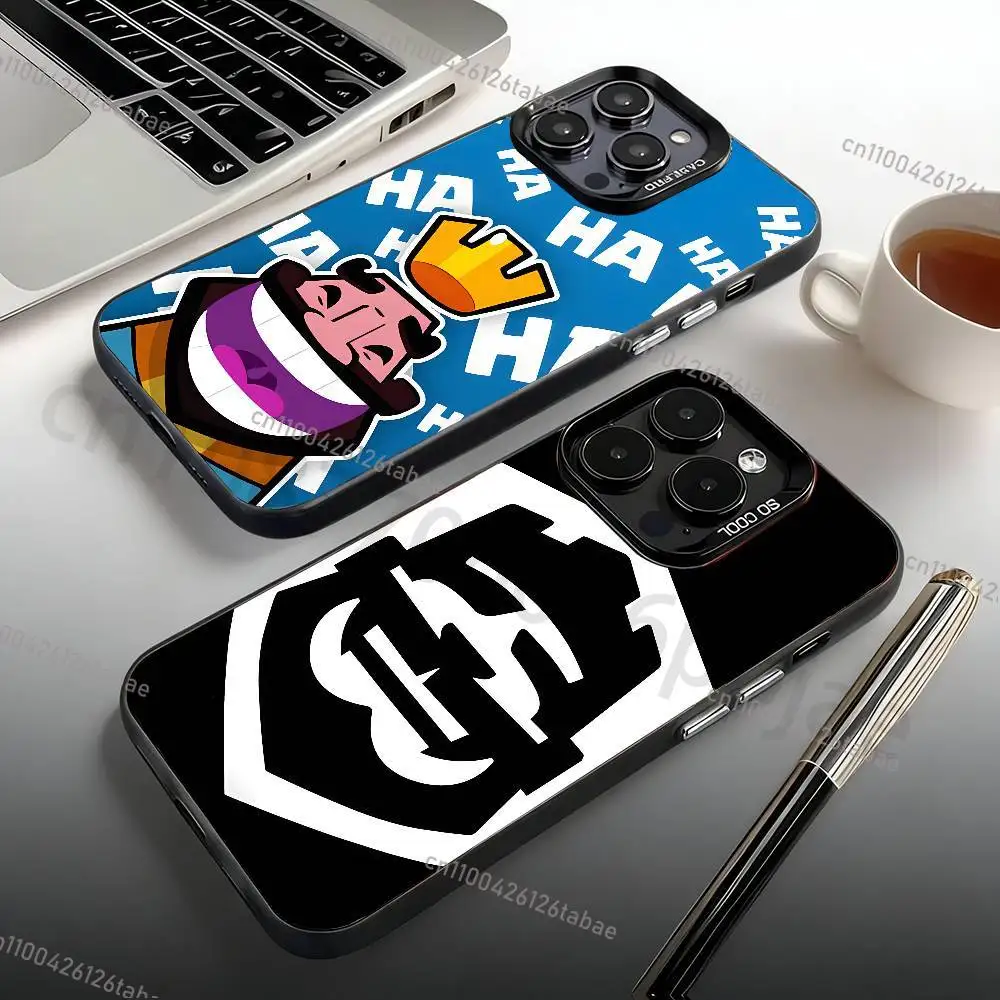 

Anti Fall Matte Hard Bumper Phone Case For iPhone 17,16,15,14,13,12,11,Pro,Max,Plus,C-Clash R-Royale,Mini