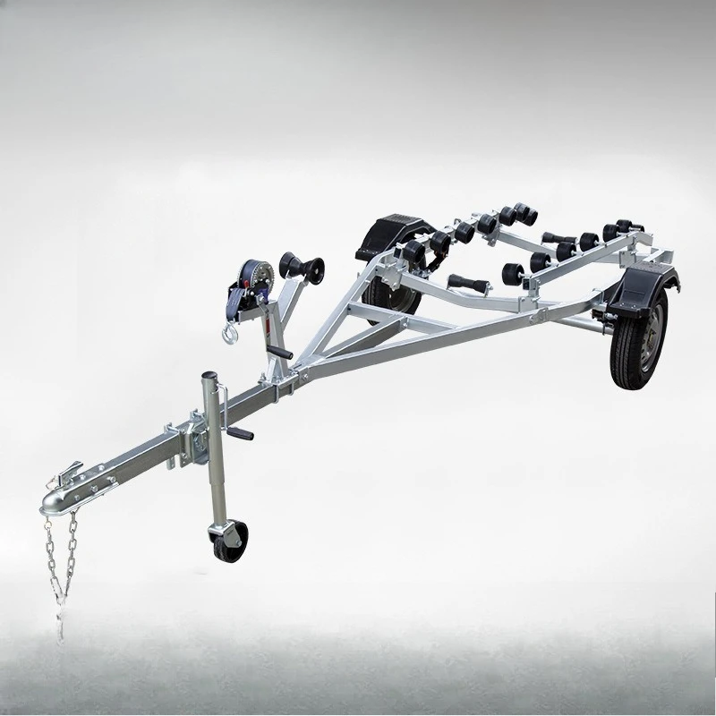 Boat trailer, motorboat, speedboat, yacht, rubber boat, trailer frame, pull truck