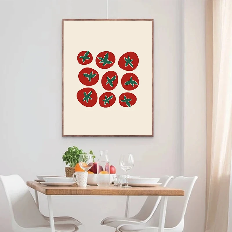 Vegetable Chili Peppers Corn Onion Tomato Food Posters Prints Canvas Printing Wall Art Picture for Dinning Room Kitchen Decor