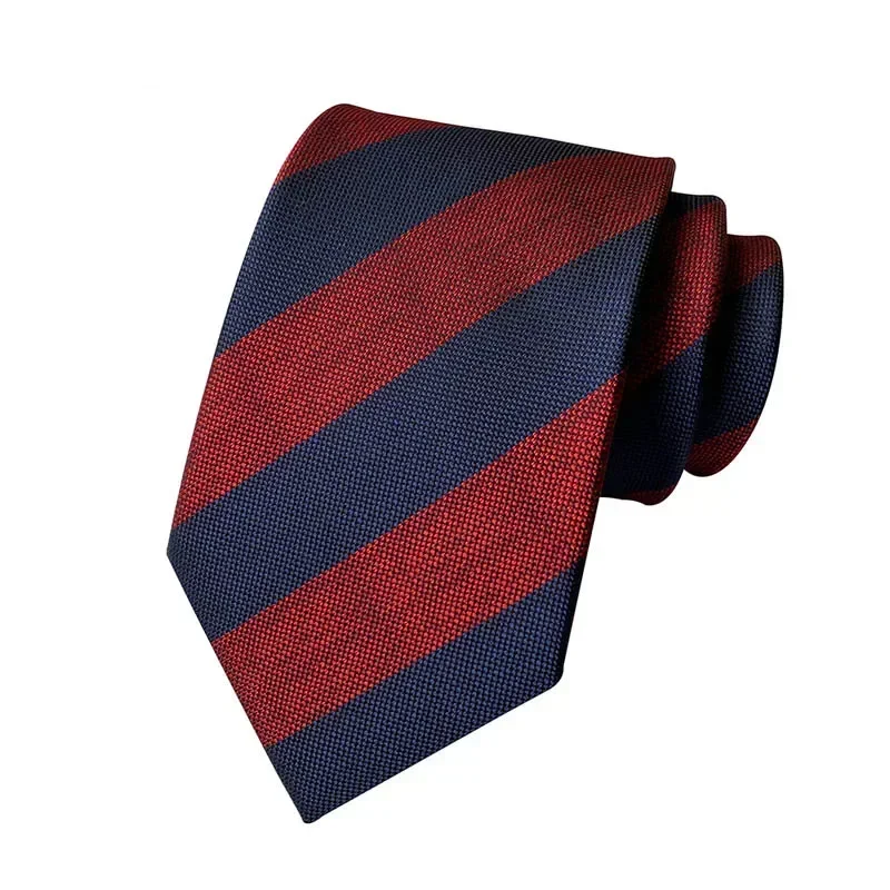 New 8CM Mens Ties Striped Necktie Formal Classic Dress Gravata Business Necktie Jacquard Woven Neck ties For Men Groom Wedding