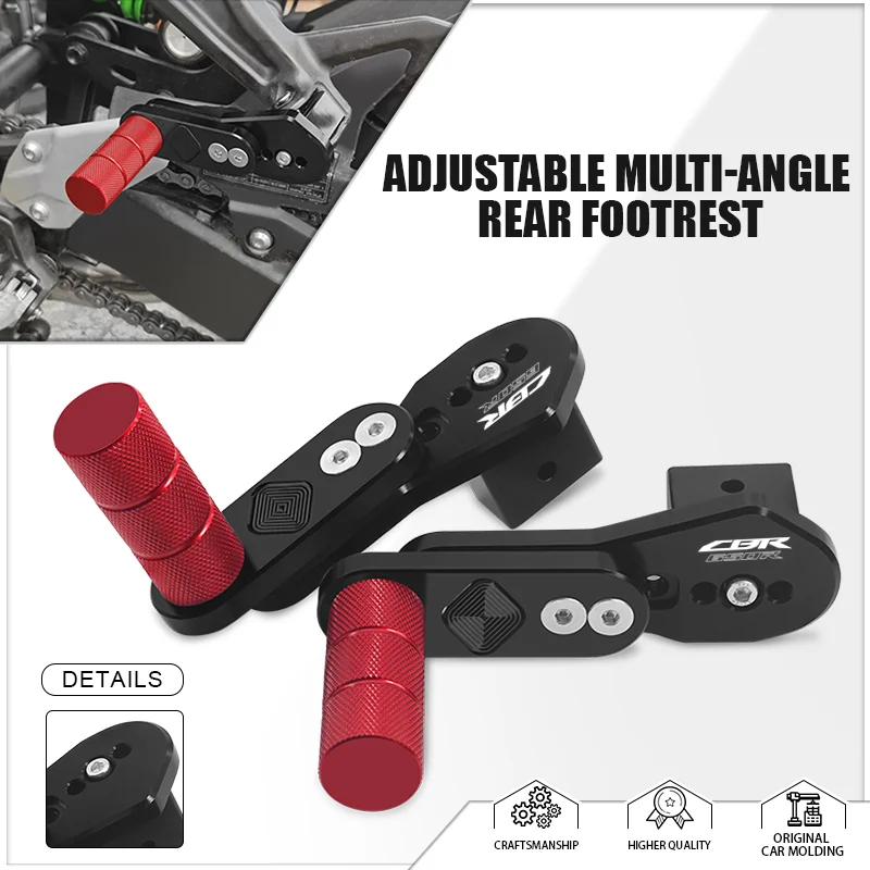 

cbr650r cbr650f Adjustable Multi-angle Telescopic Rear Footrest for CBR650R CBR650F Motorcycle Rear Passengers Pedals Foot Pegs