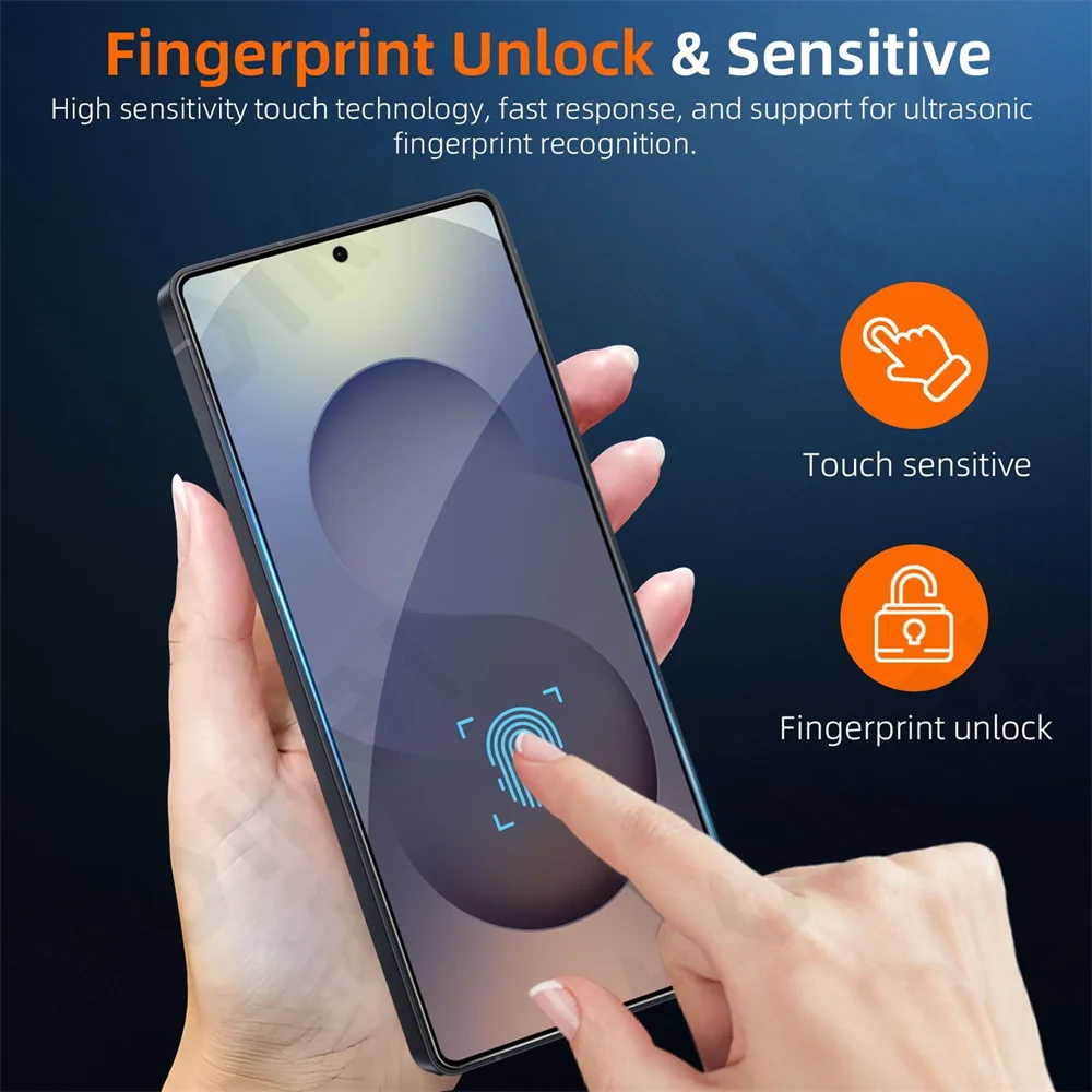 2 حزمة لسامسونج غالاكسي S25 الترا S24 A56 A36 5G الزجاج المقسى حامي الشاشة السيارات القضاء على الغبار فقاعة الحرة HD واضح