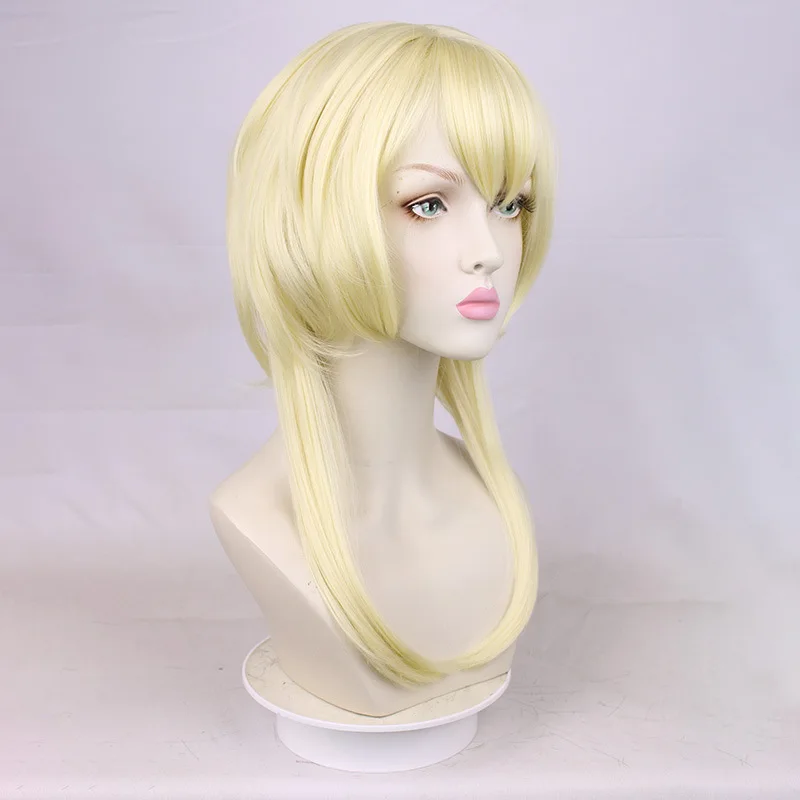 Anime MORIARTY THE PATRIOT William James Moriart Cosplay Wig Blonde Short Heat Resistant Synthetic Hair Wigs + Wig Cap