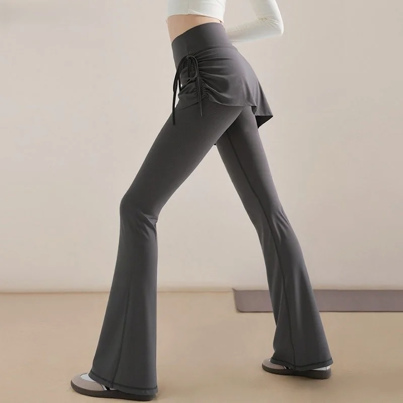 Yoga Pants Black Women Distressed Butt-Lifted Unlined Tone Goth Sweat Fashions Shapertummy Matching Attire Festive Cartoon Girls