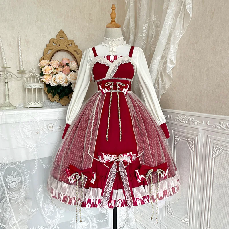 Robe Lolita pour femmes, jupe-pull Kawaii, bleu Miads, princesse, douce, été, japonais, Harajuku, Costume Cosplay