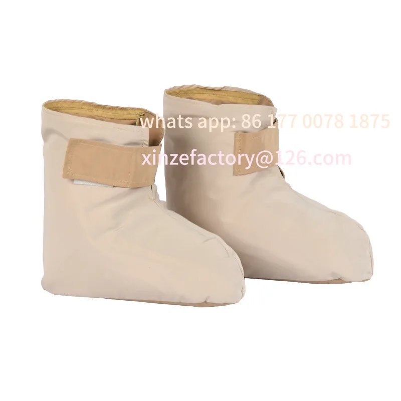 Customizable moxa velvet short boots hot compress boots ankle warm cover foot joint boots old cold legs electric heating warm
